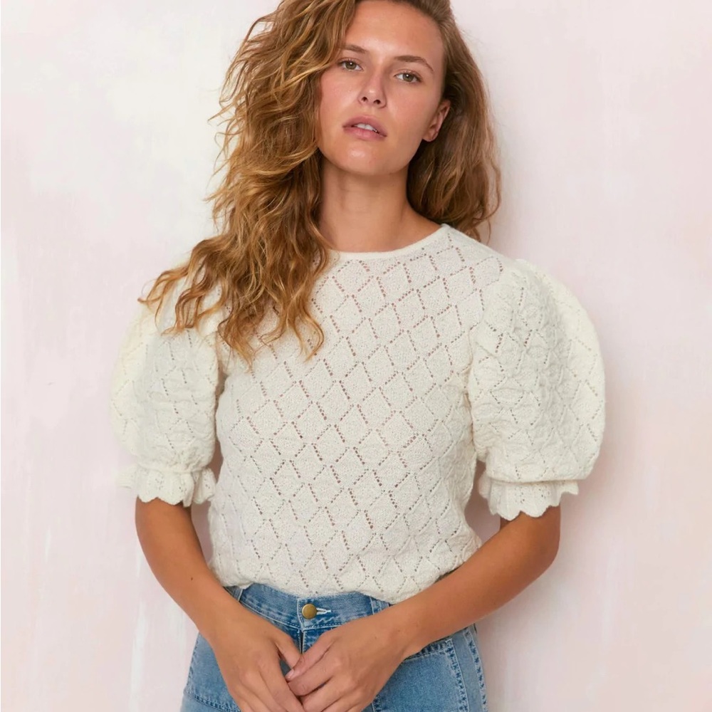 Christy Dawn - Logan Sweater in Creme